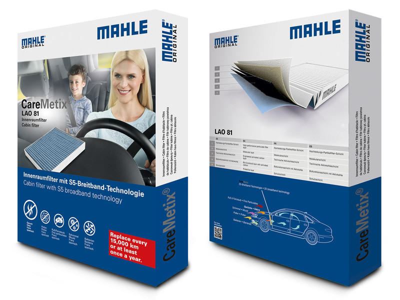 Mahle CareMetix: le filtre d'habitacle innovant avec la technologie à large bande S5